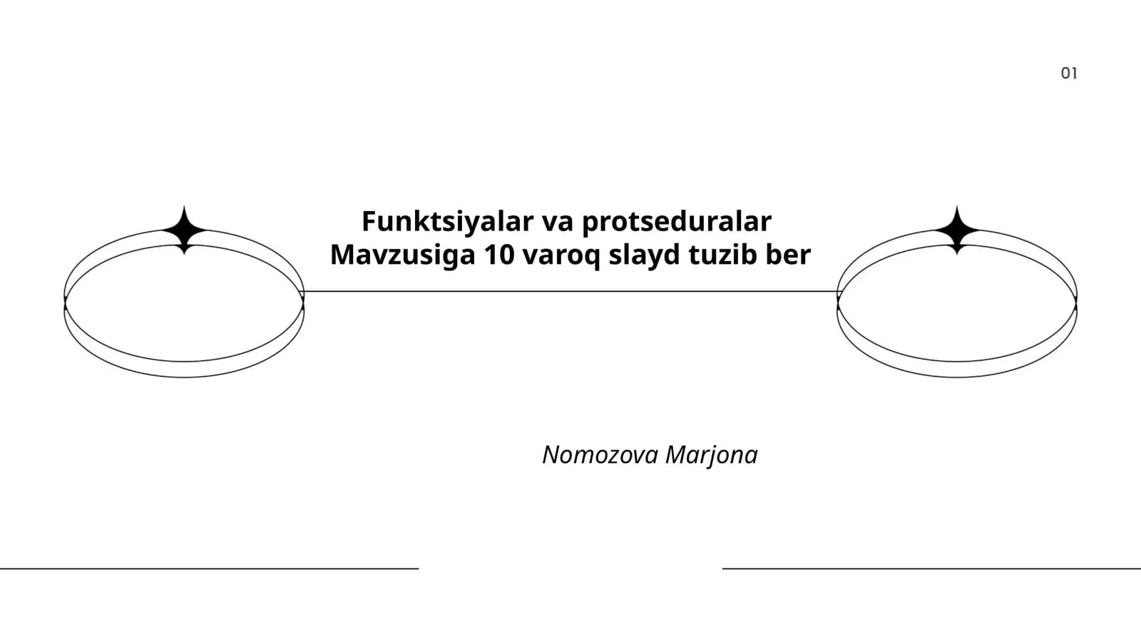 Funktsiyalar va protseduralar