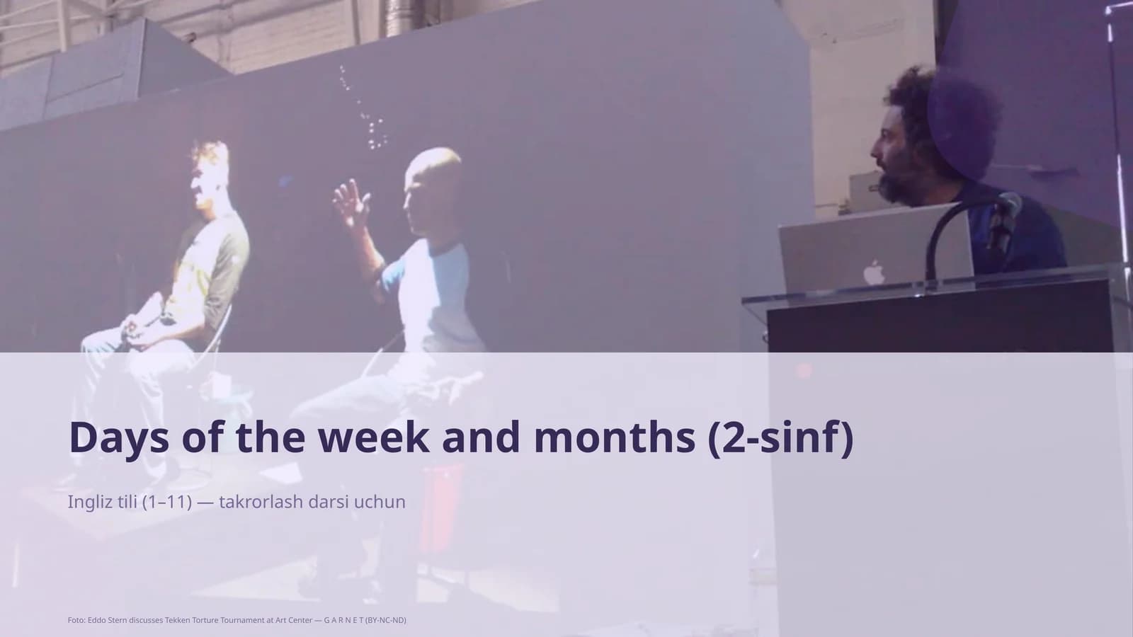 Days of the week and months (2-sinf)