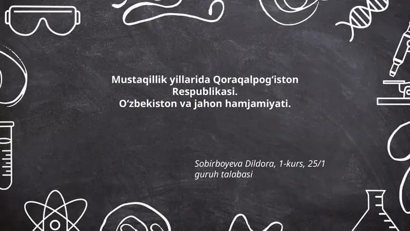 Qoraqalpogʻiston Respublikasining mustaqillik davridagi siyosiy maqomi va Oʻzbekiston konstitutsiyasidagi oʻrni
