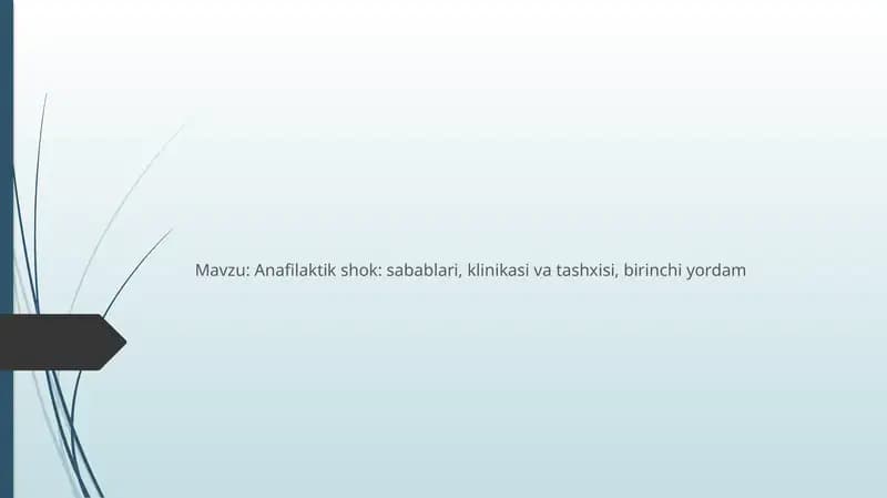 Anafilaktik shok