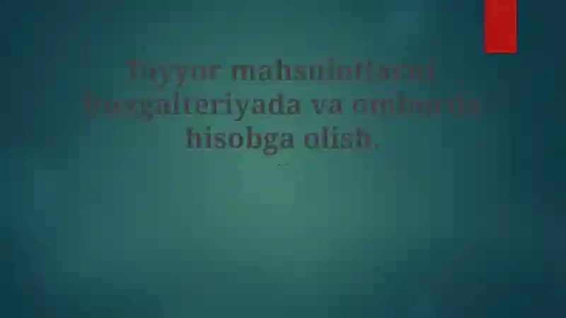Sotilgan Tovarlarning Xarajati (STX)