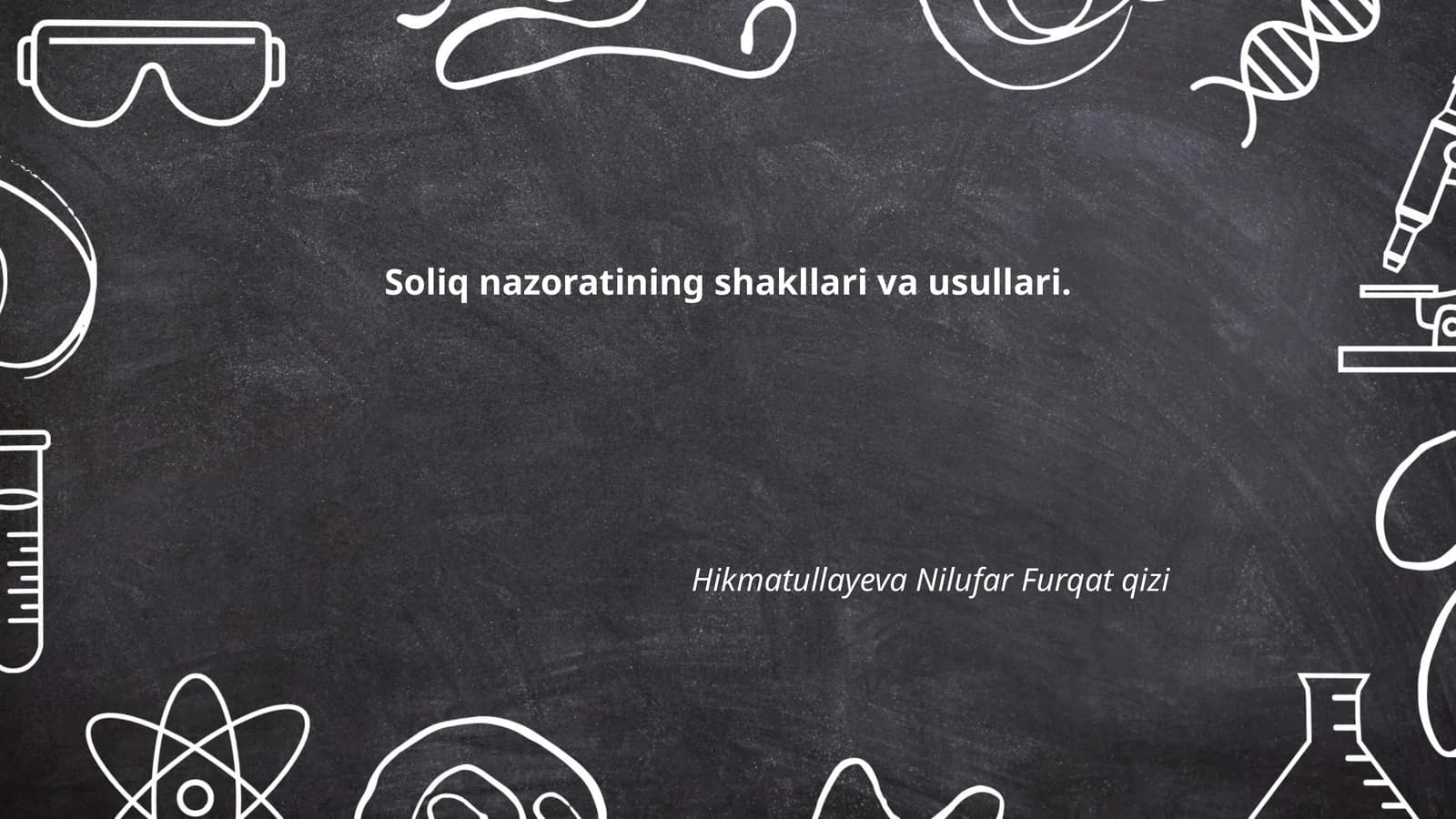 Soliq auditining umumiy tushunchalari
