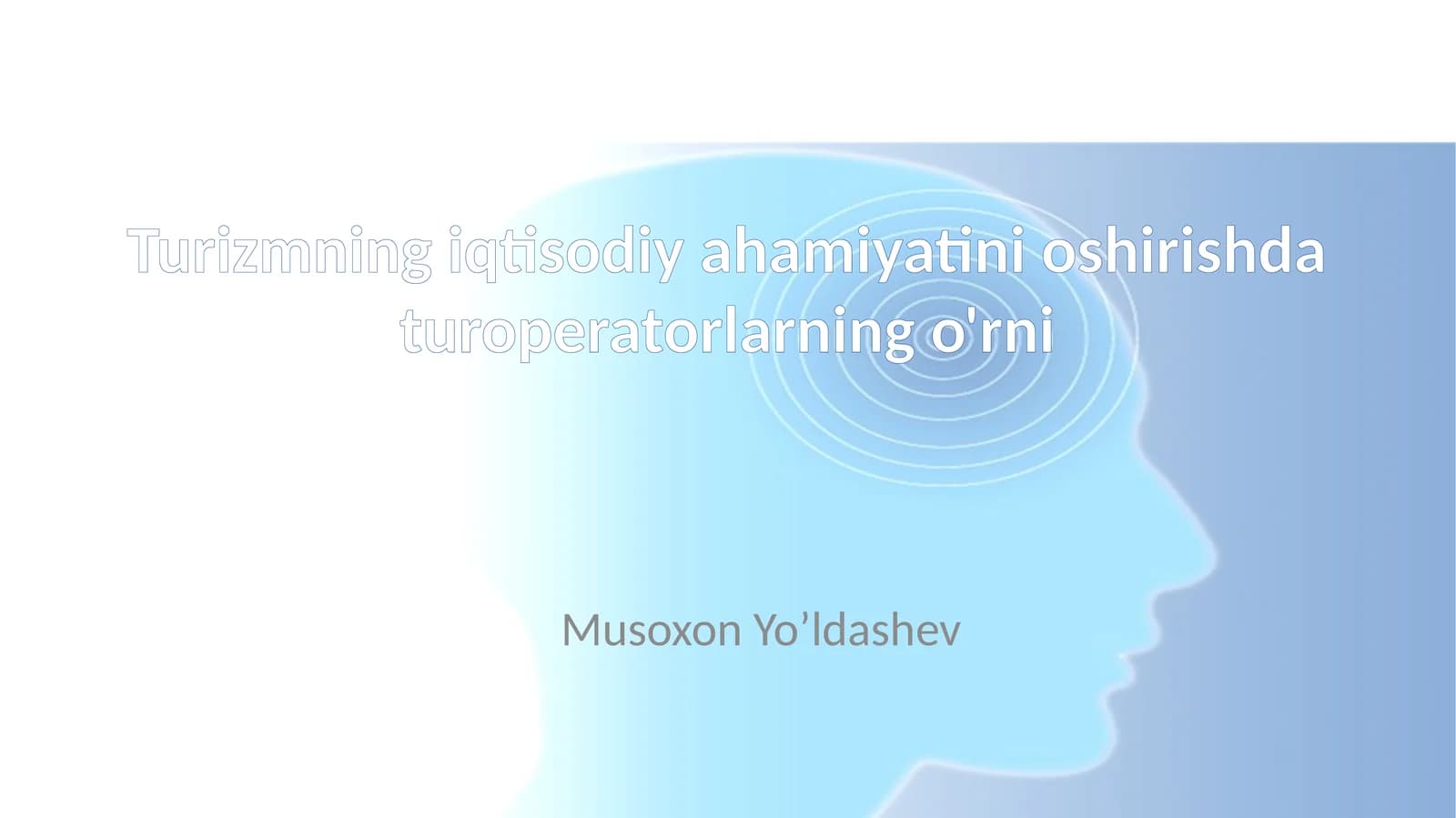Turizmning iqtisodiy ahamiyatini oshirishda turoperatorlarning o'rni