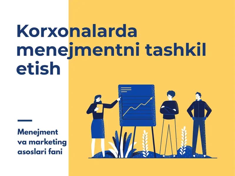 Menejment va marketing asoslari fani