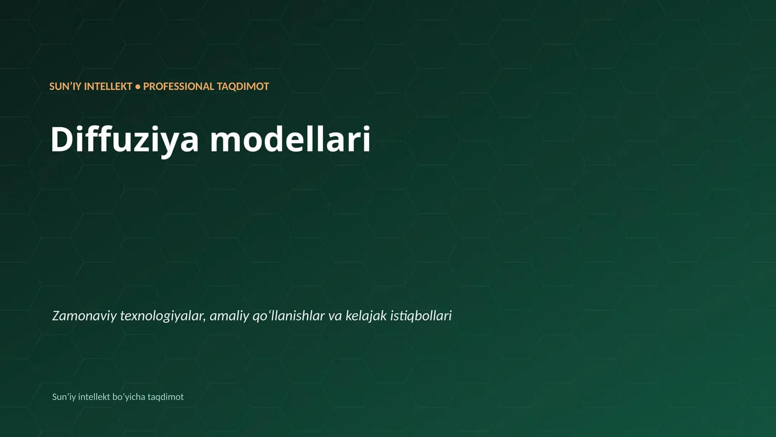 Diffuziya modellari