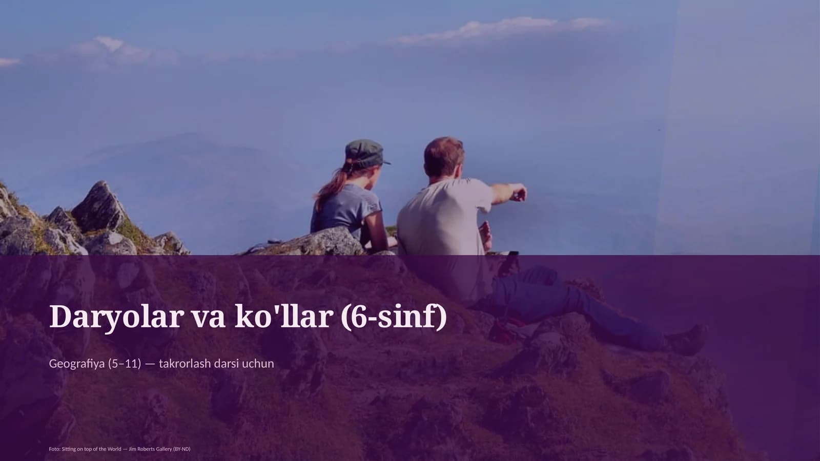 Daryolar va ko'llar (6-sinf)
