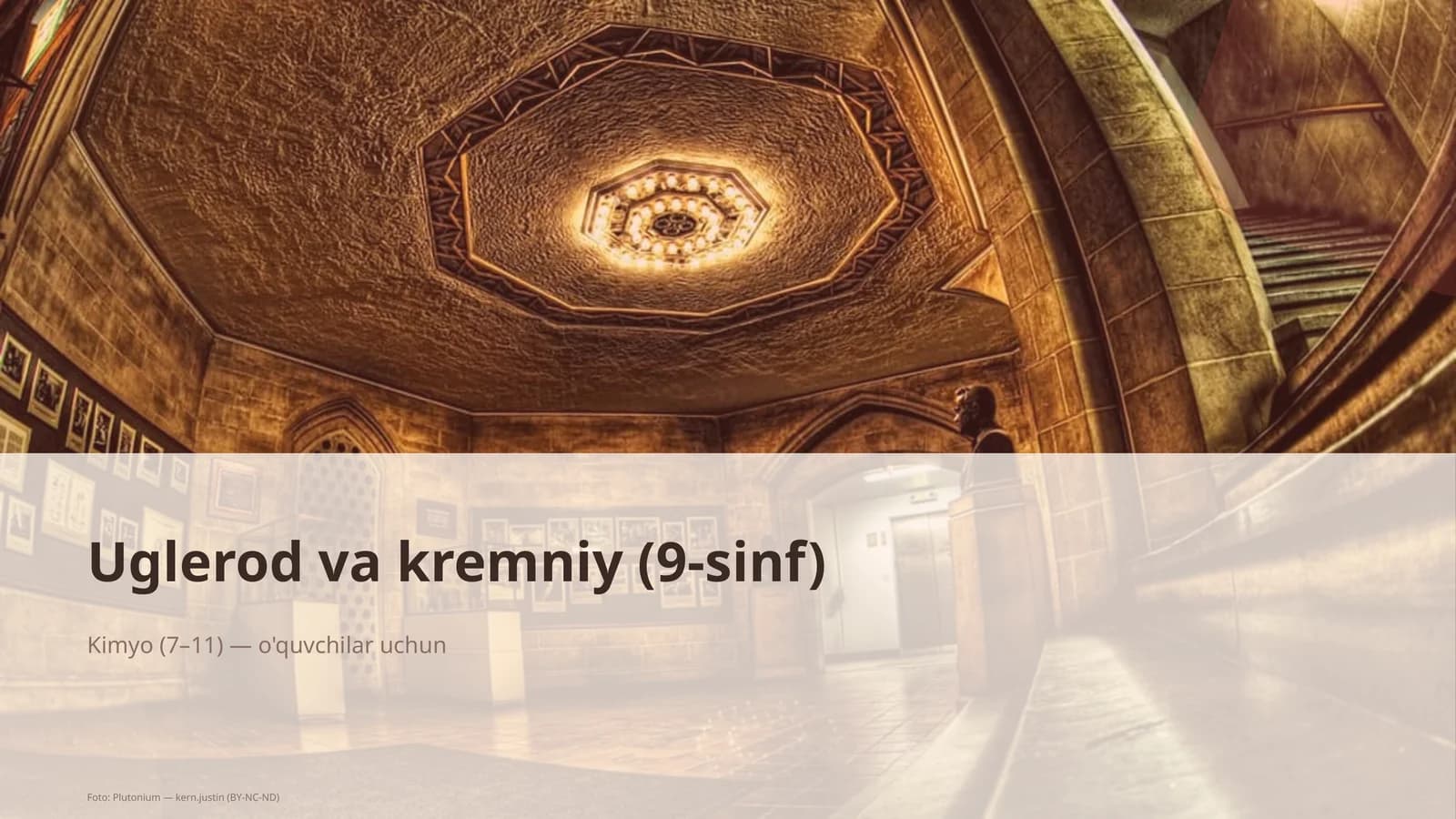 Uglerod va kremniy (9-sinf)