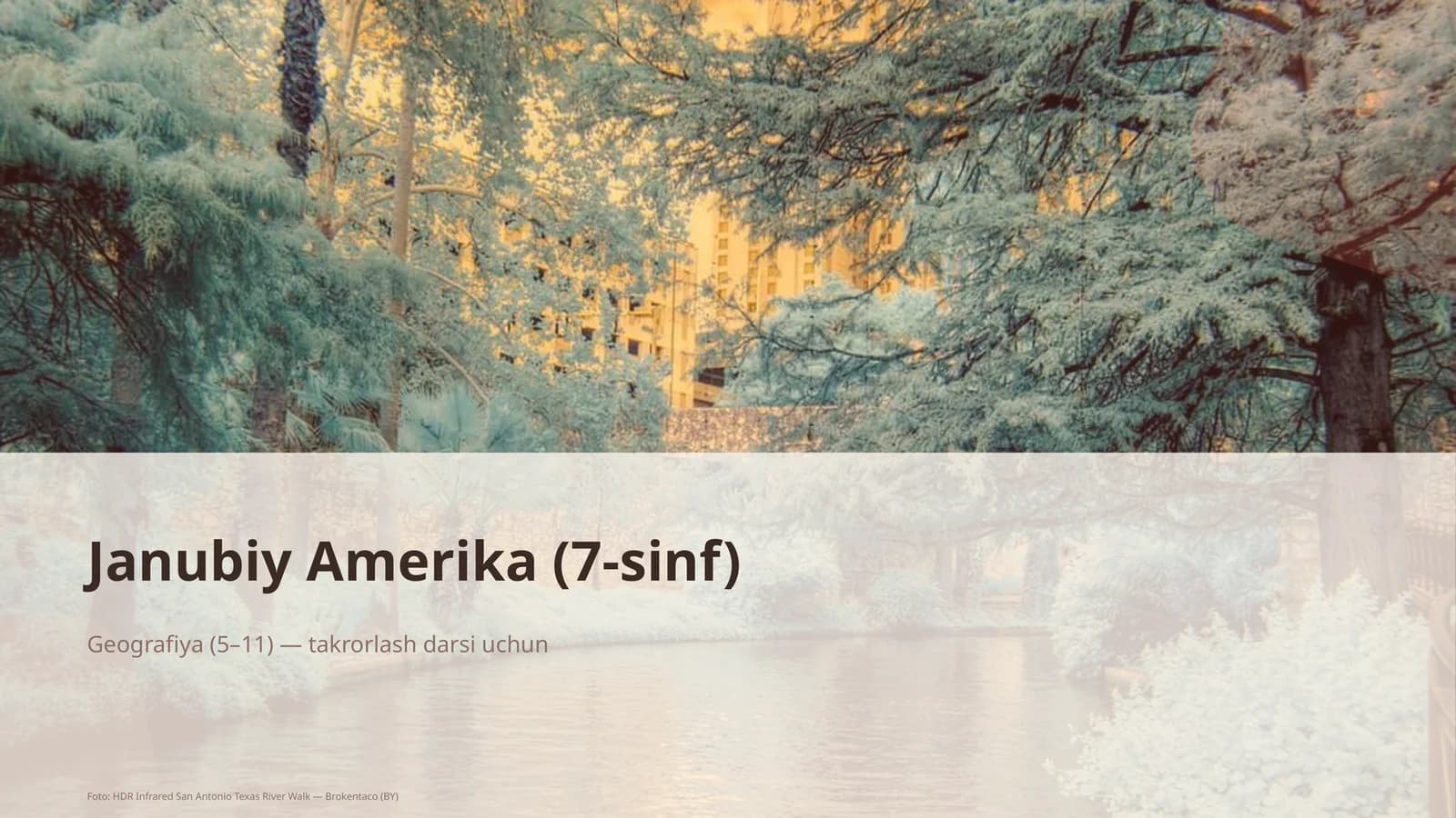 Janubiy Amerika (7-sinf)