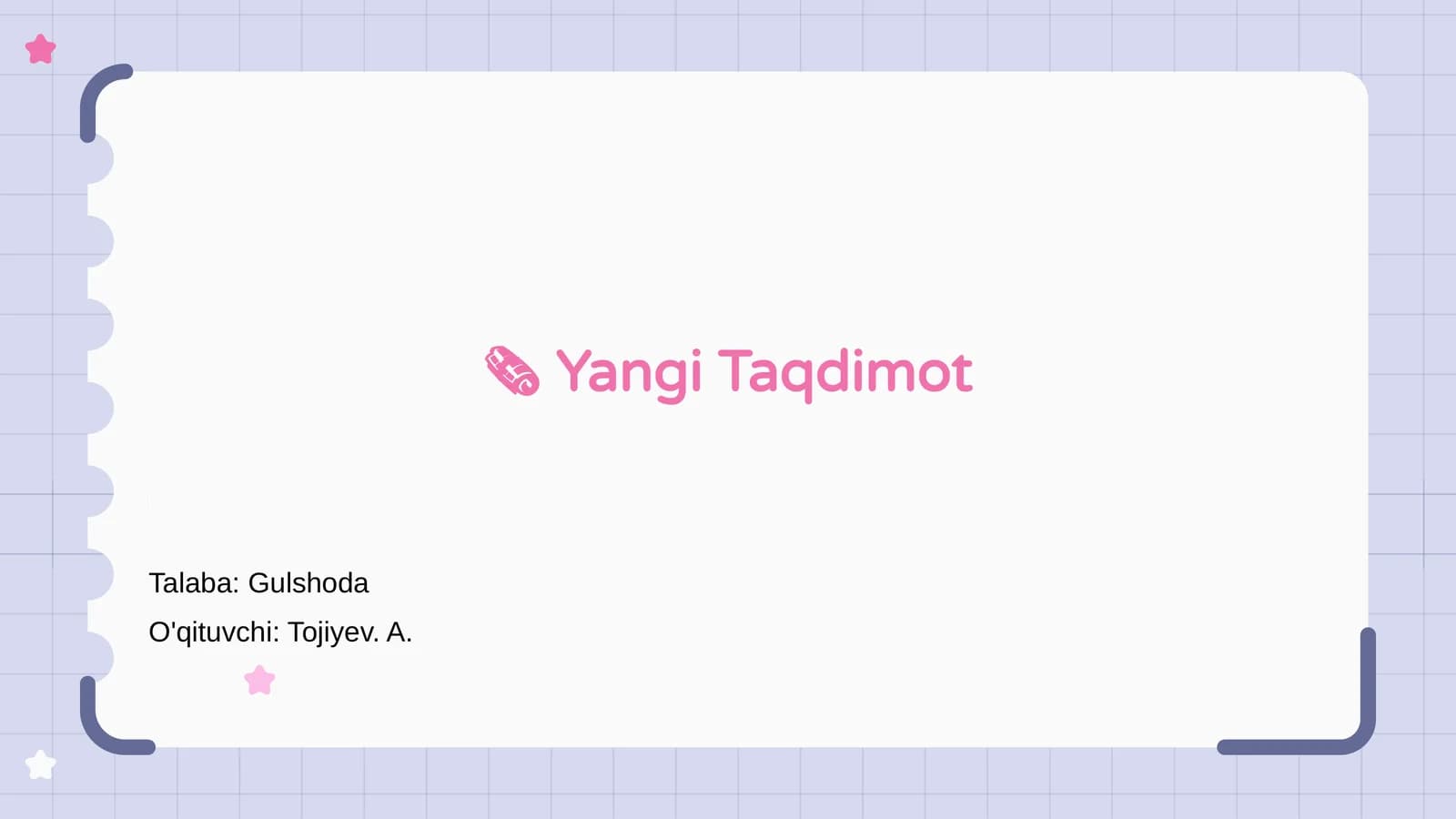 Yangi Taqdimot