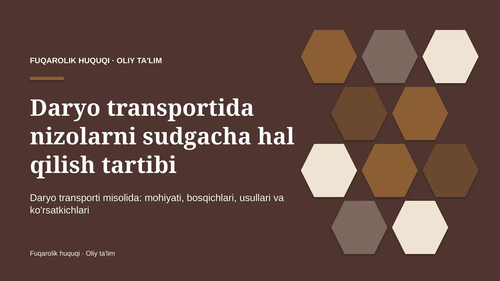 daryo transportida nizolarni sudgacha hal qilish tartibi 4009