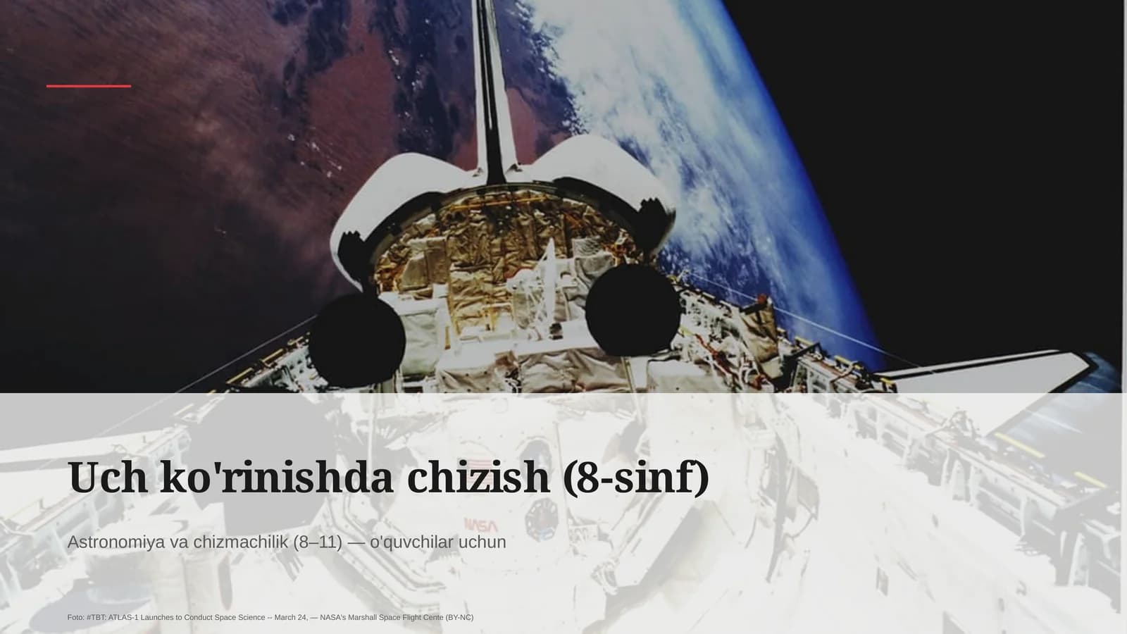 Uch ko'rinishda chizish (8-sinf)
