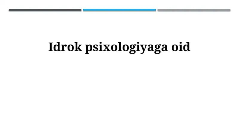 Rivojlanish Psixologiyasi