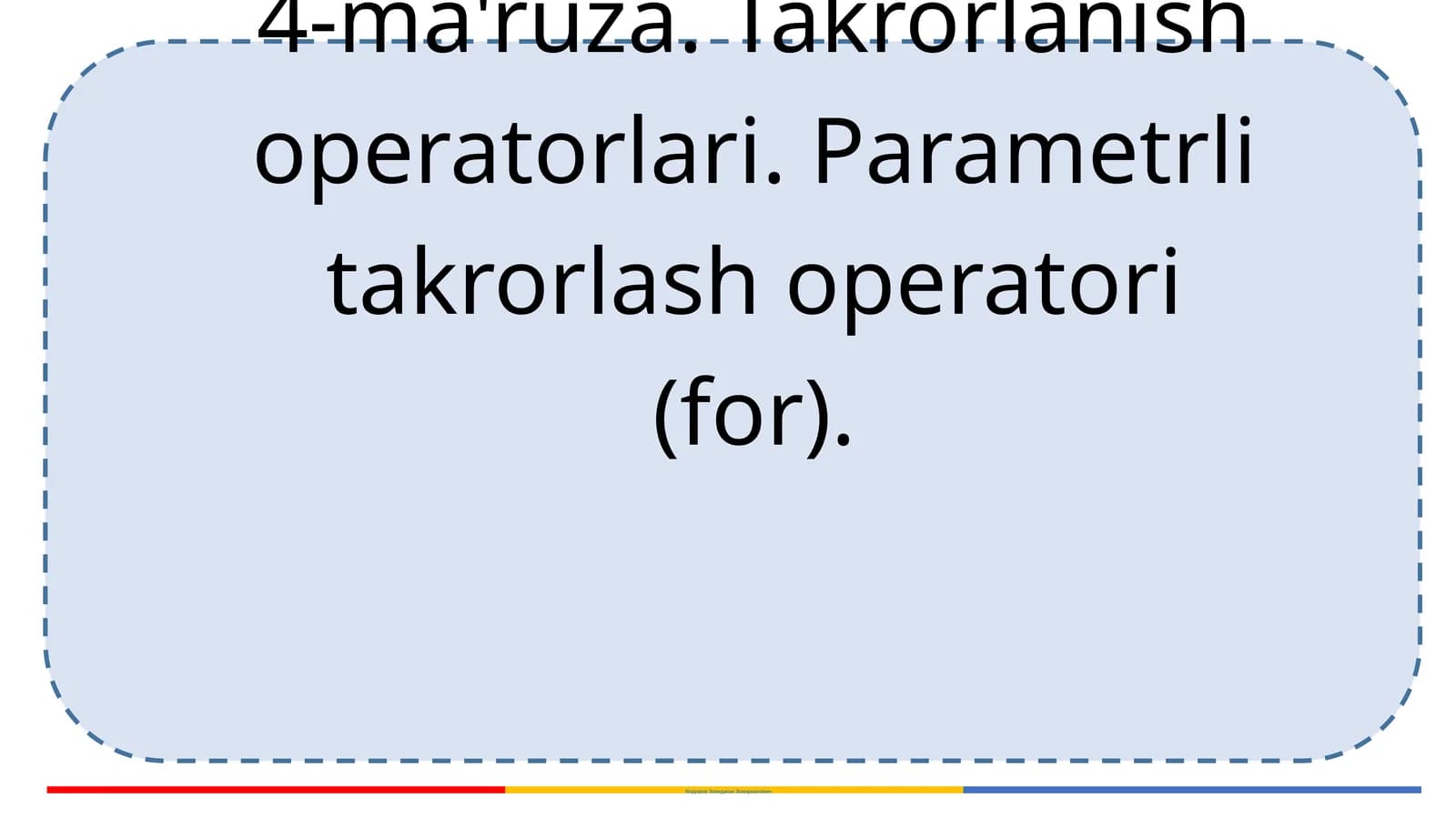 Parametrboʻyichasikloperatori