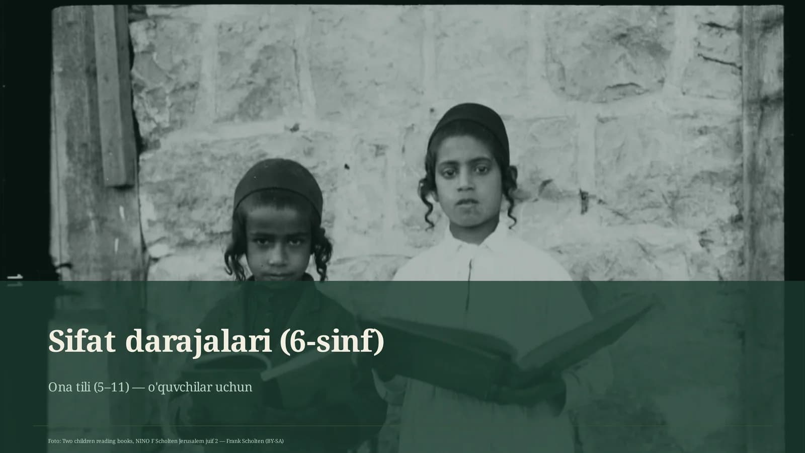 Sifat darajalari (6-sinf)