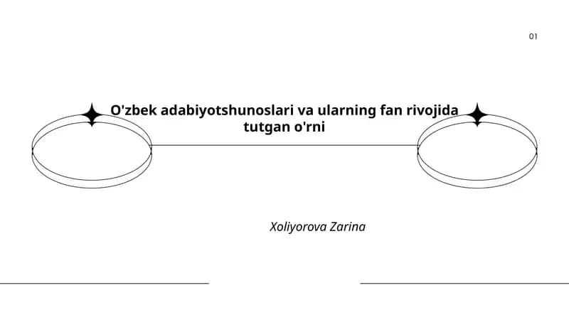 O'zbek adabiyotshunoslari va ularning fan rivojida tutgan o'rni