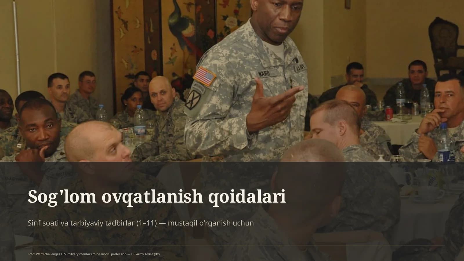 Sog'lom ovqatlanish qoidalari