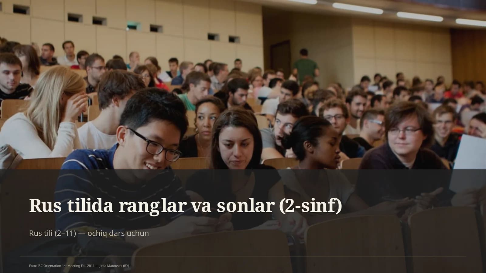 Rus tilida ranglar va sonlar (2-sinf)