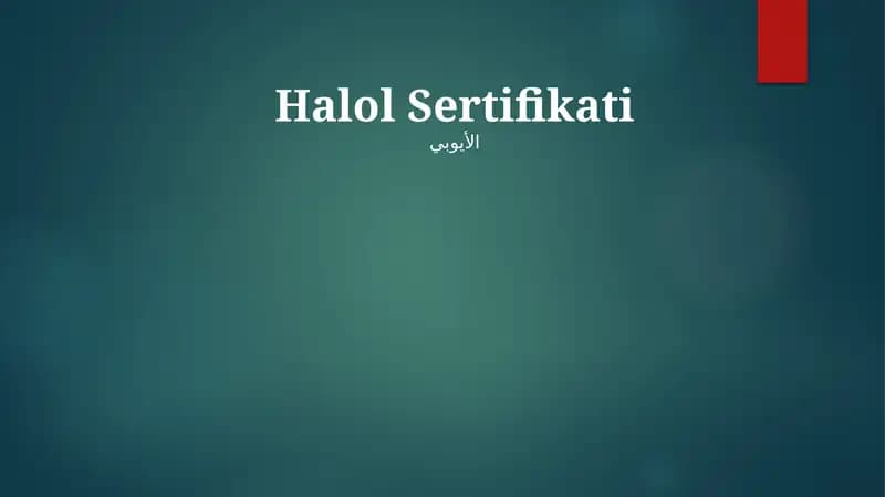 Halol sertifikati