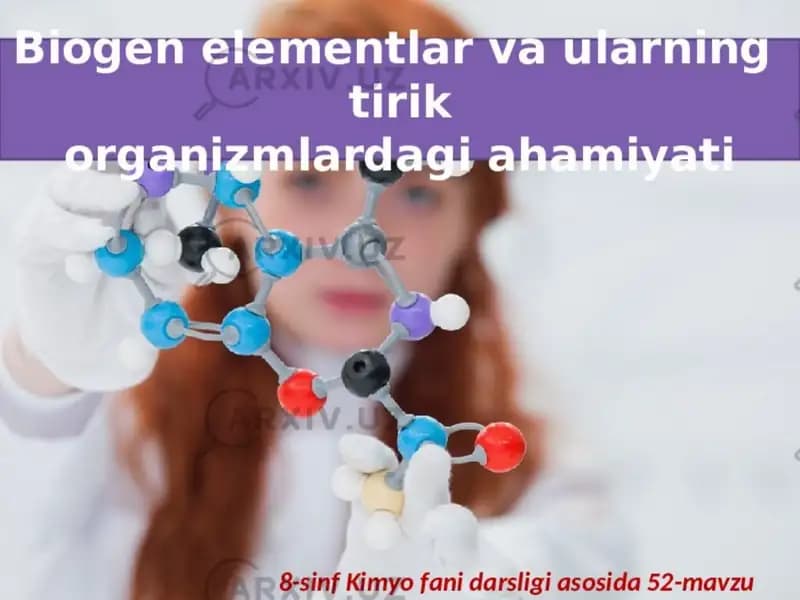 Biogen elementlar