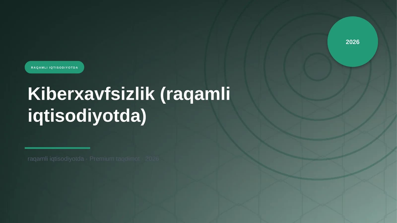 Kiberxavfsizlik (raqamli iqtisodiyotda)