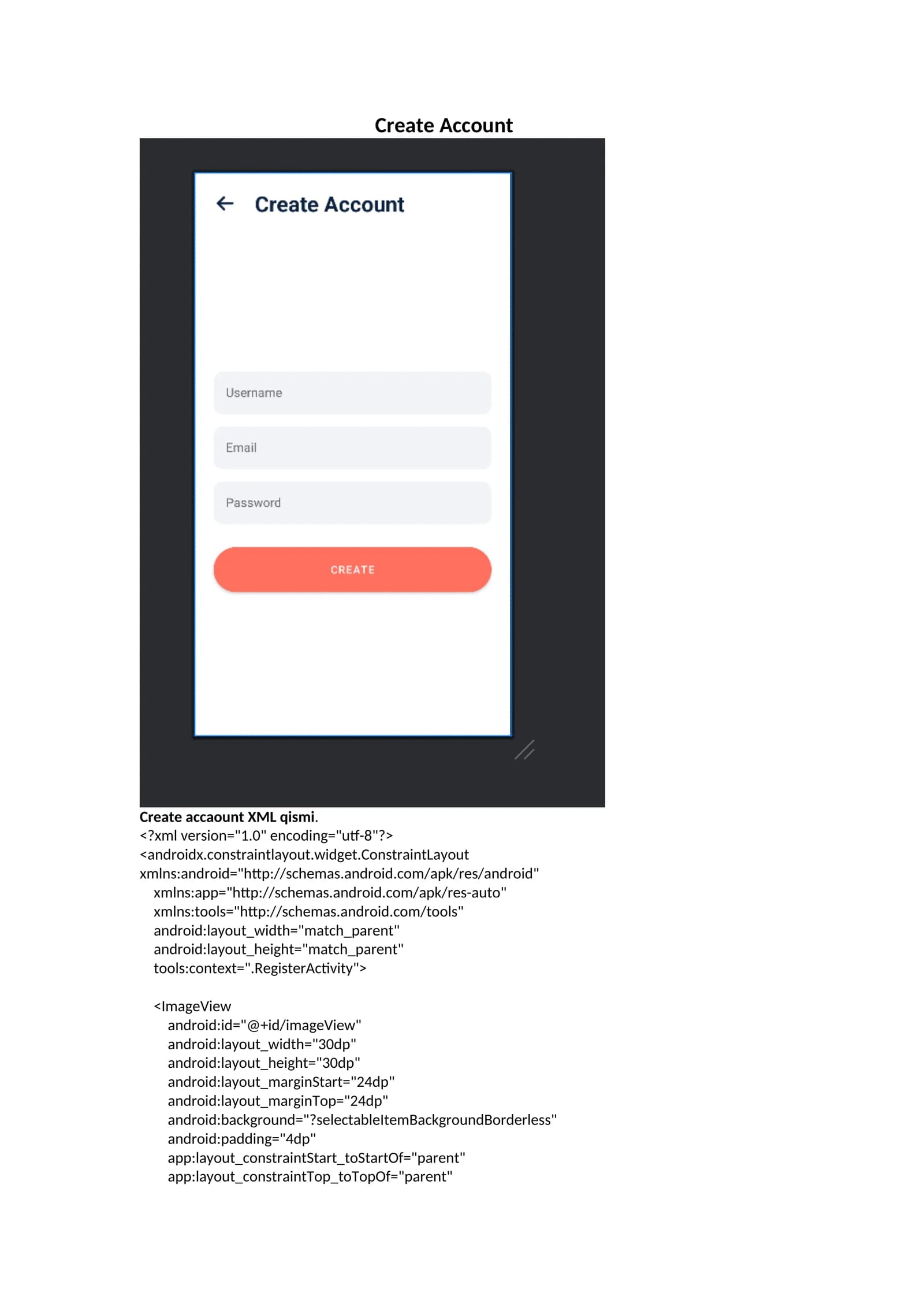 Create Account