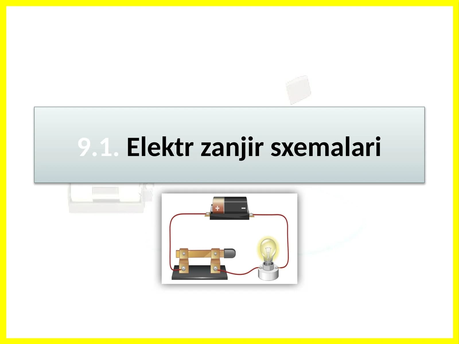 Elektr zanjir sxemalari