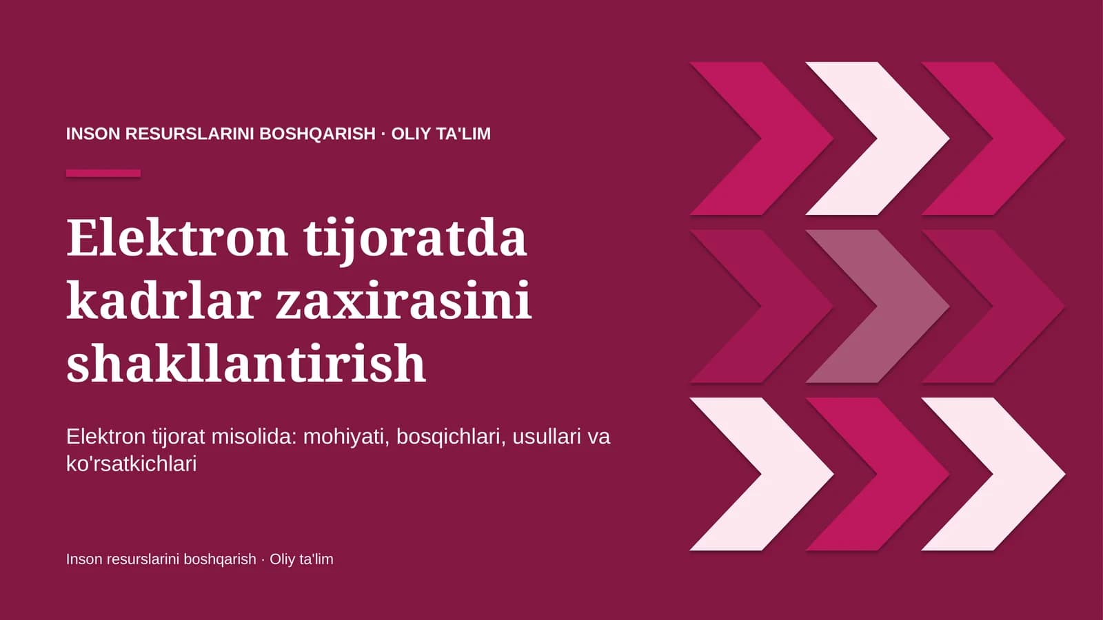 elektron tijoratda kadrlar zaxirasini shakllantirish 6608