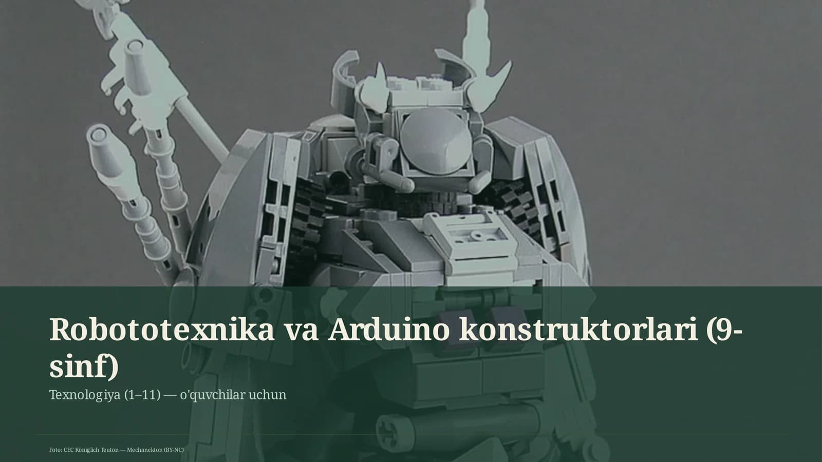 Robototexnika va Arduino konstruktorlari (9-sinf)