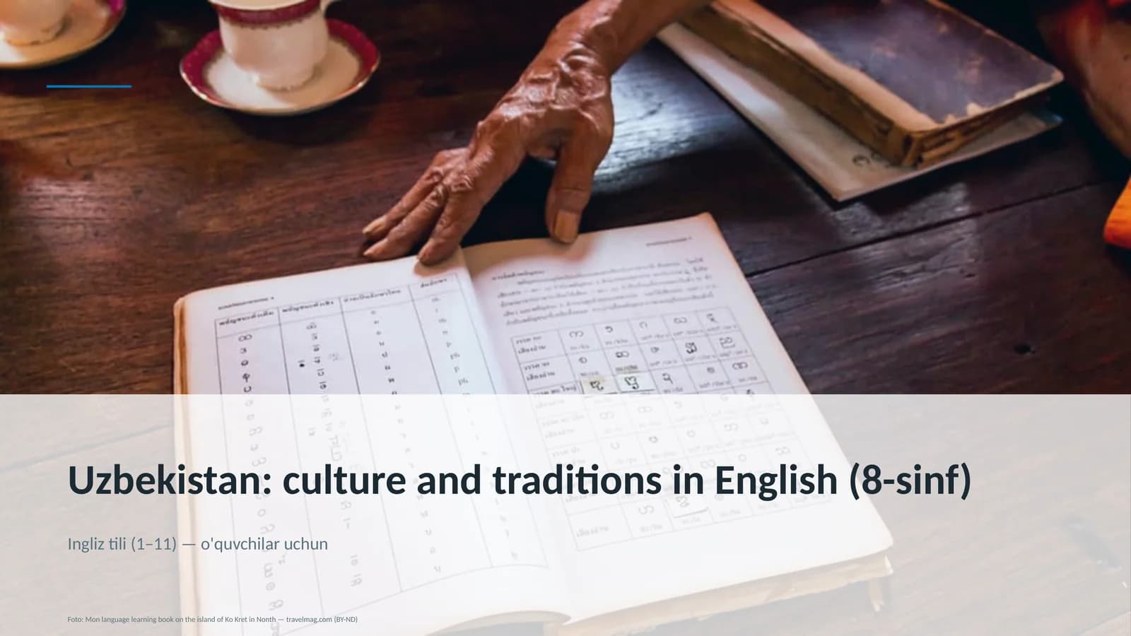 Uzbekistan: culture and traditions in English (8-sinf)