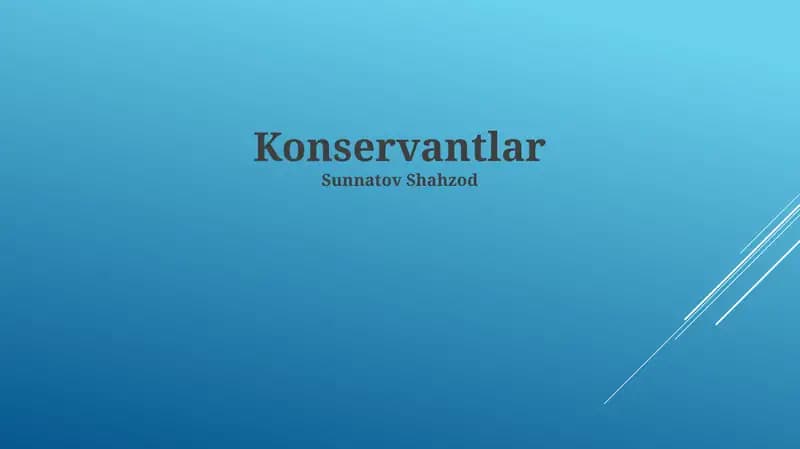 Konservantlar