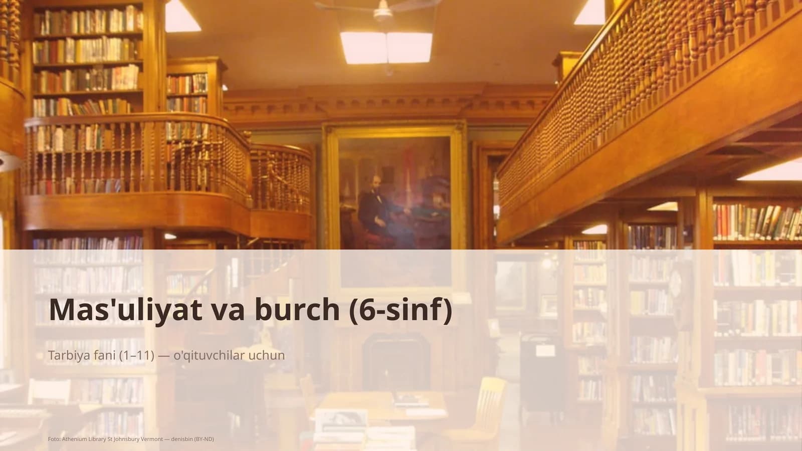 Mas'uliyat va burch (6-sinf)