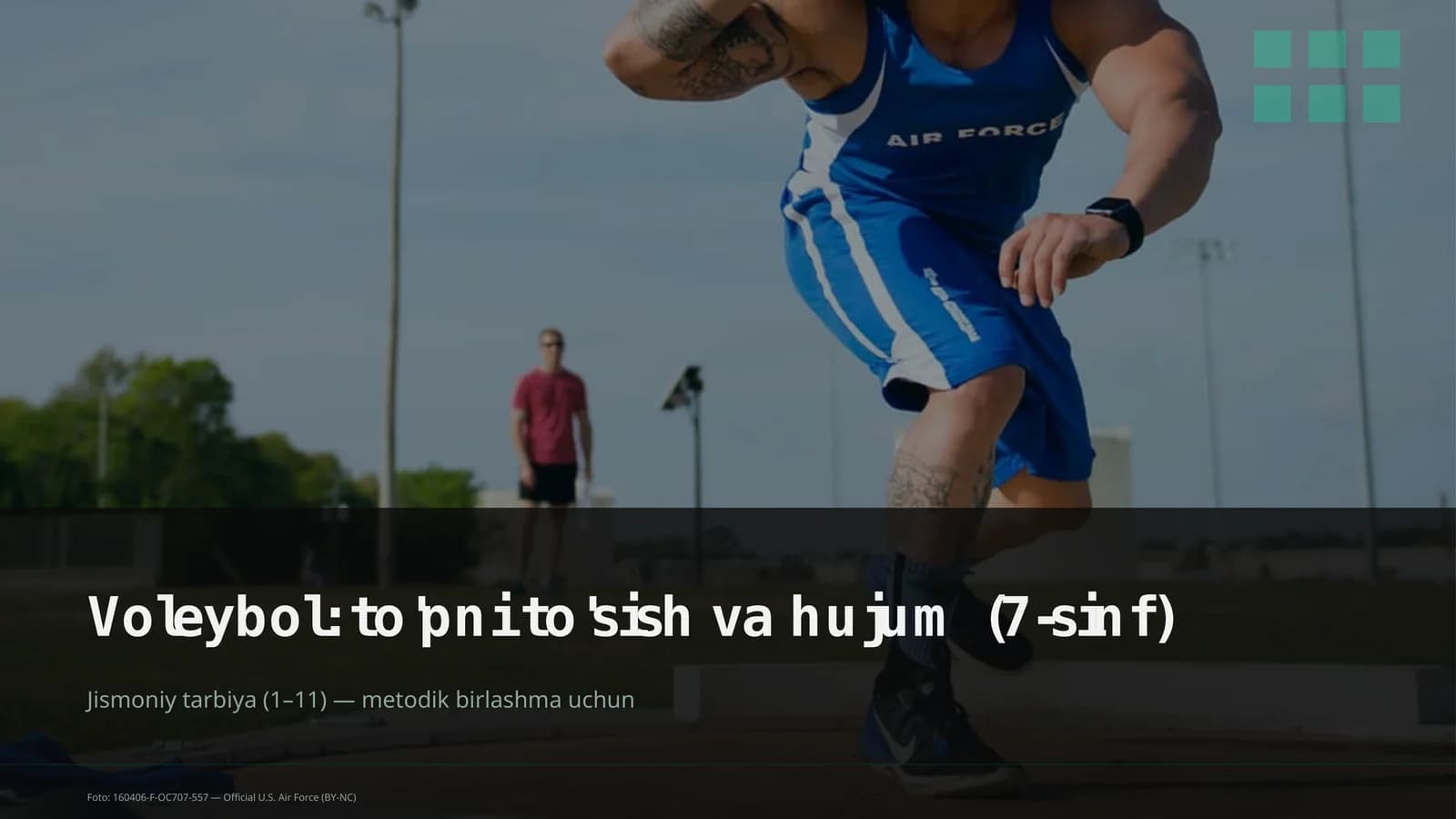 Voleybol: to'pni to'sish va hujum (7-sinf)