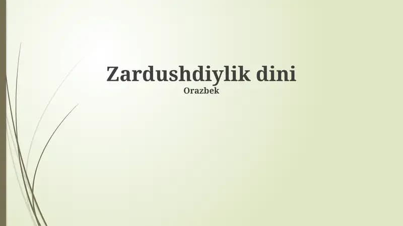Zardushdiylik dini