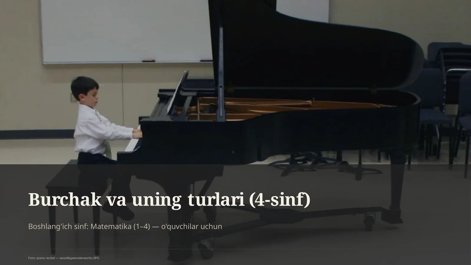 Burchak va uning turlari (4-sinf)