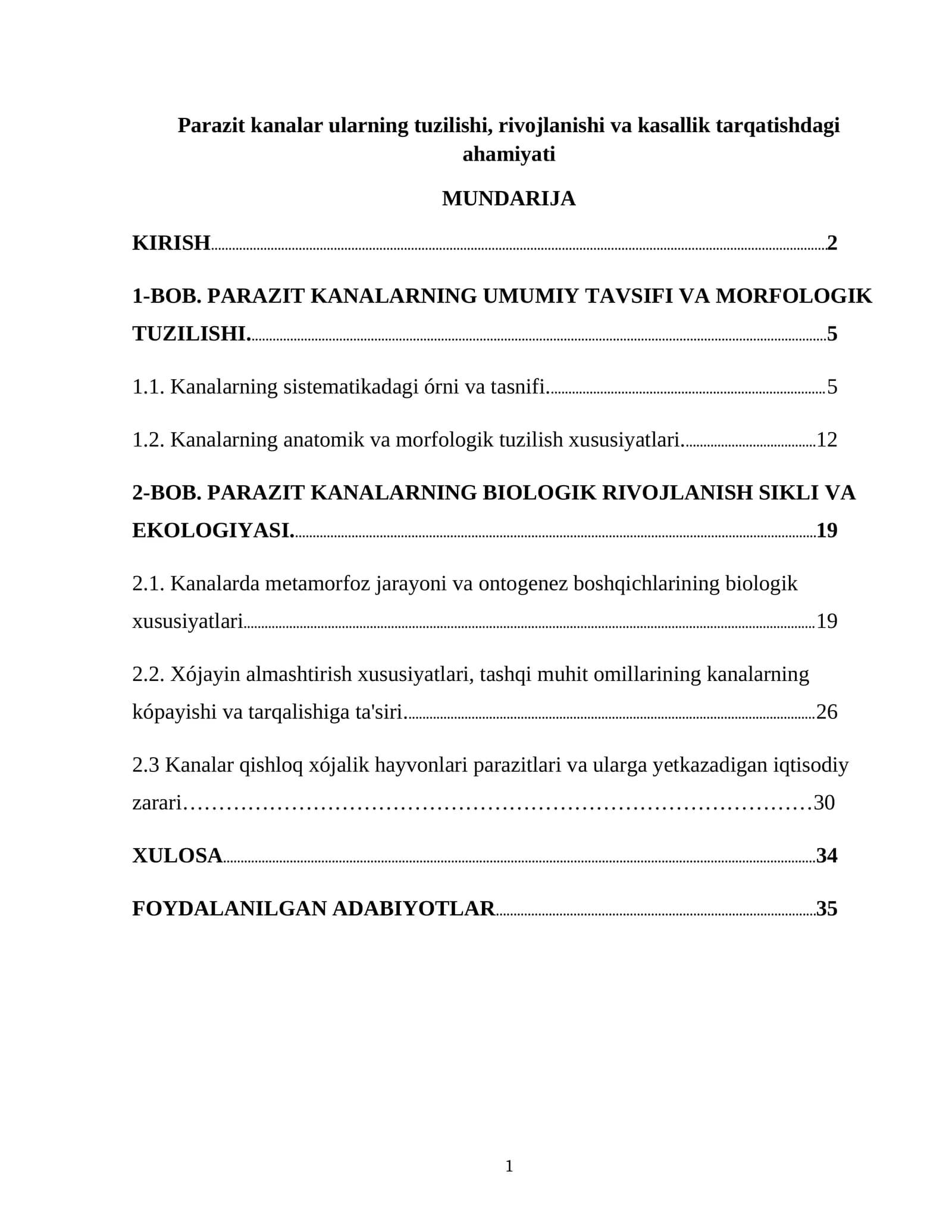 Parazit Kanallar