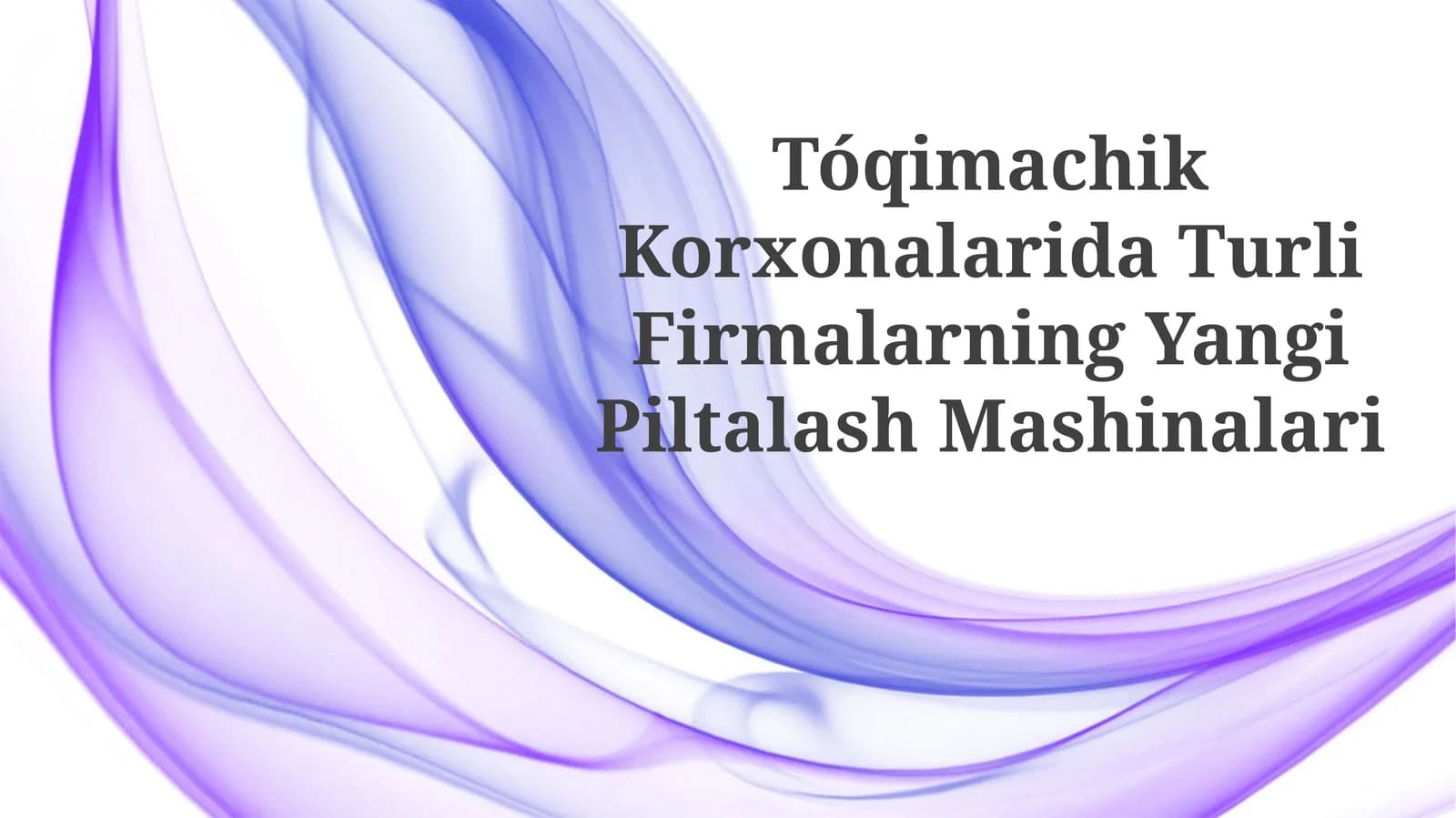 YangiPiltalashMashinalari