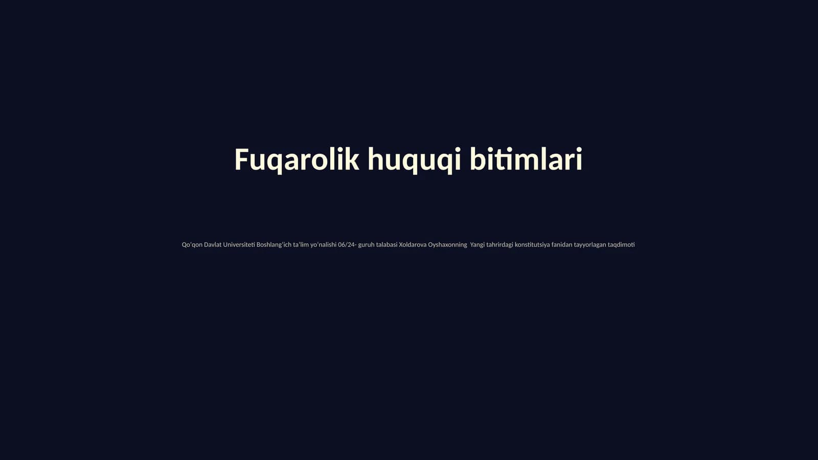 Fuqarolik huquqi bitimlari