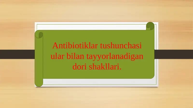 Antibiotiklar
