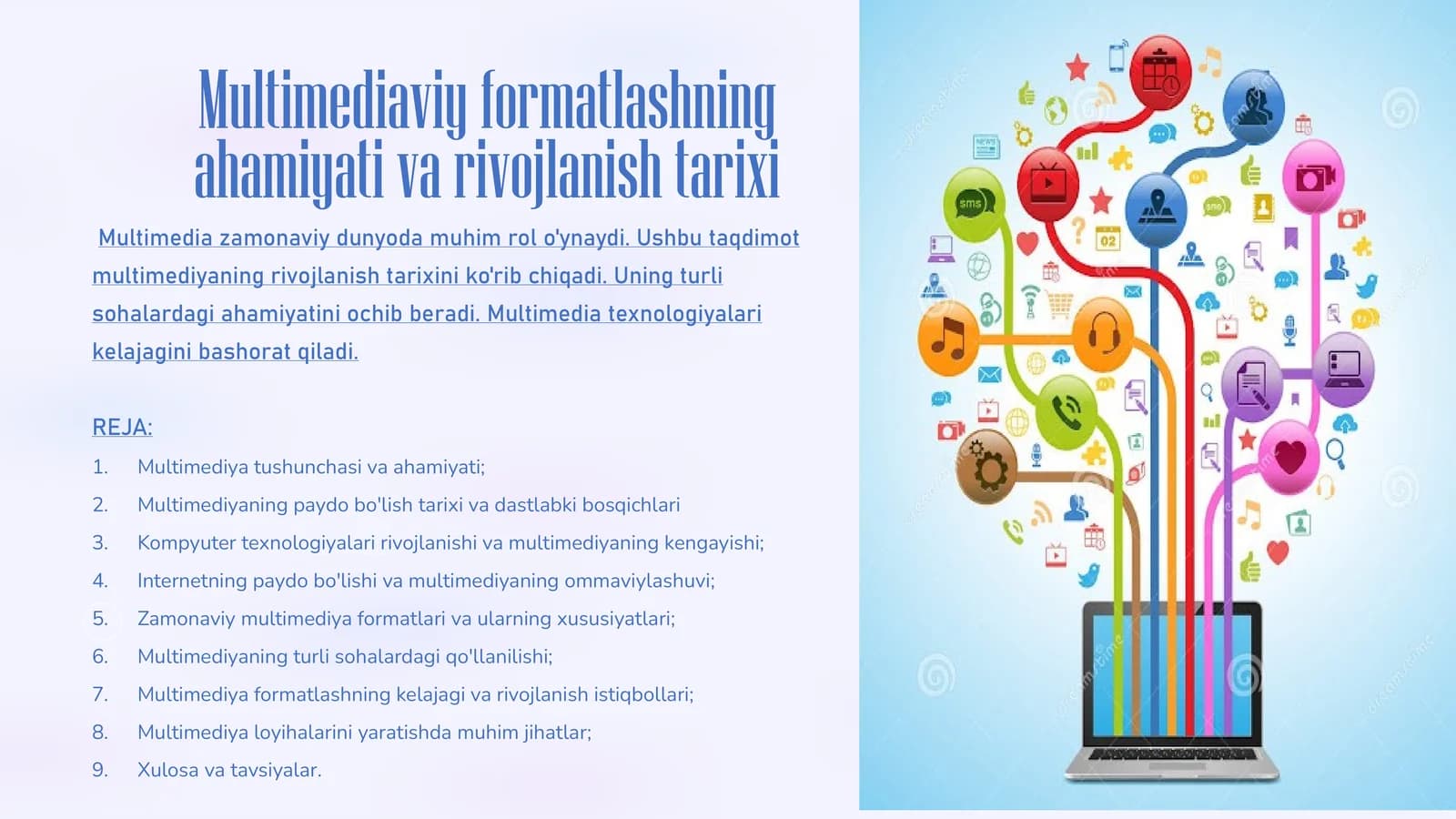 Multimediaviy formatlashning ahamiyati va rivojlanish tarixi