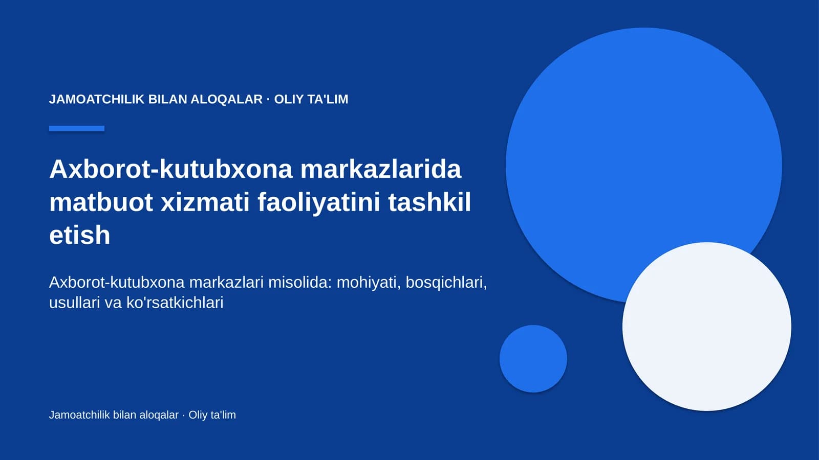 axborot kutubxona markazlarida matbuot xizmati faoliyatini tashkil etish 1647