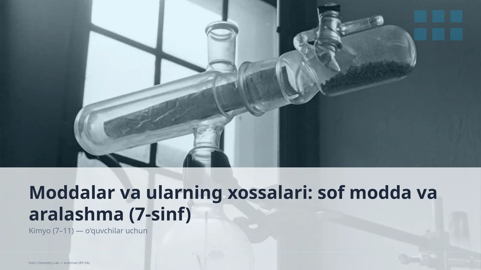 Moddalar va ularning xossalari: sof modda va aralashma (7-sinf)