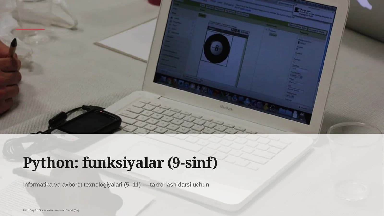 Python: funksiyalar (9-sinf)