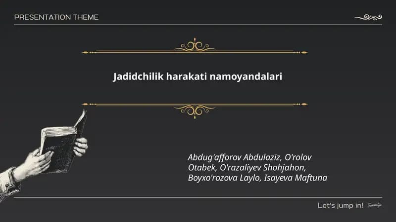 Jadidchilik harakati namoyandalari
