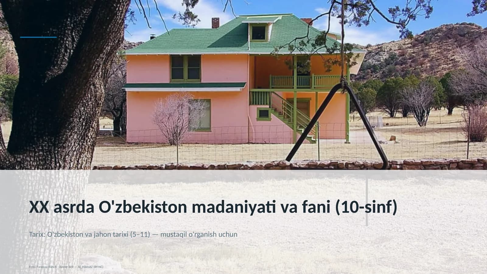 O'zbekiston madaniyati va fani (10-sinf)