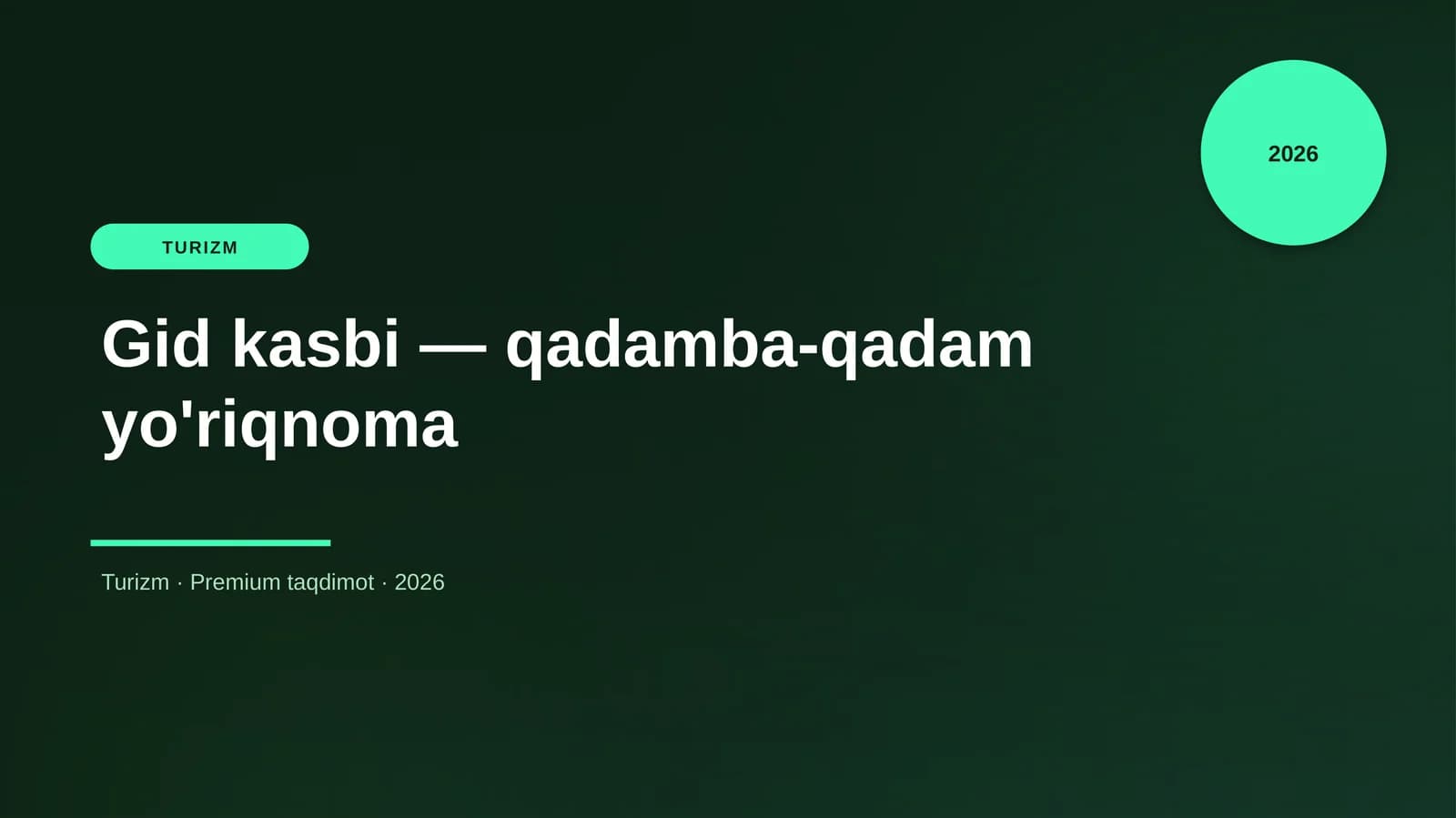 Gid kasbi — qadamba-qadam yo'riqnoma