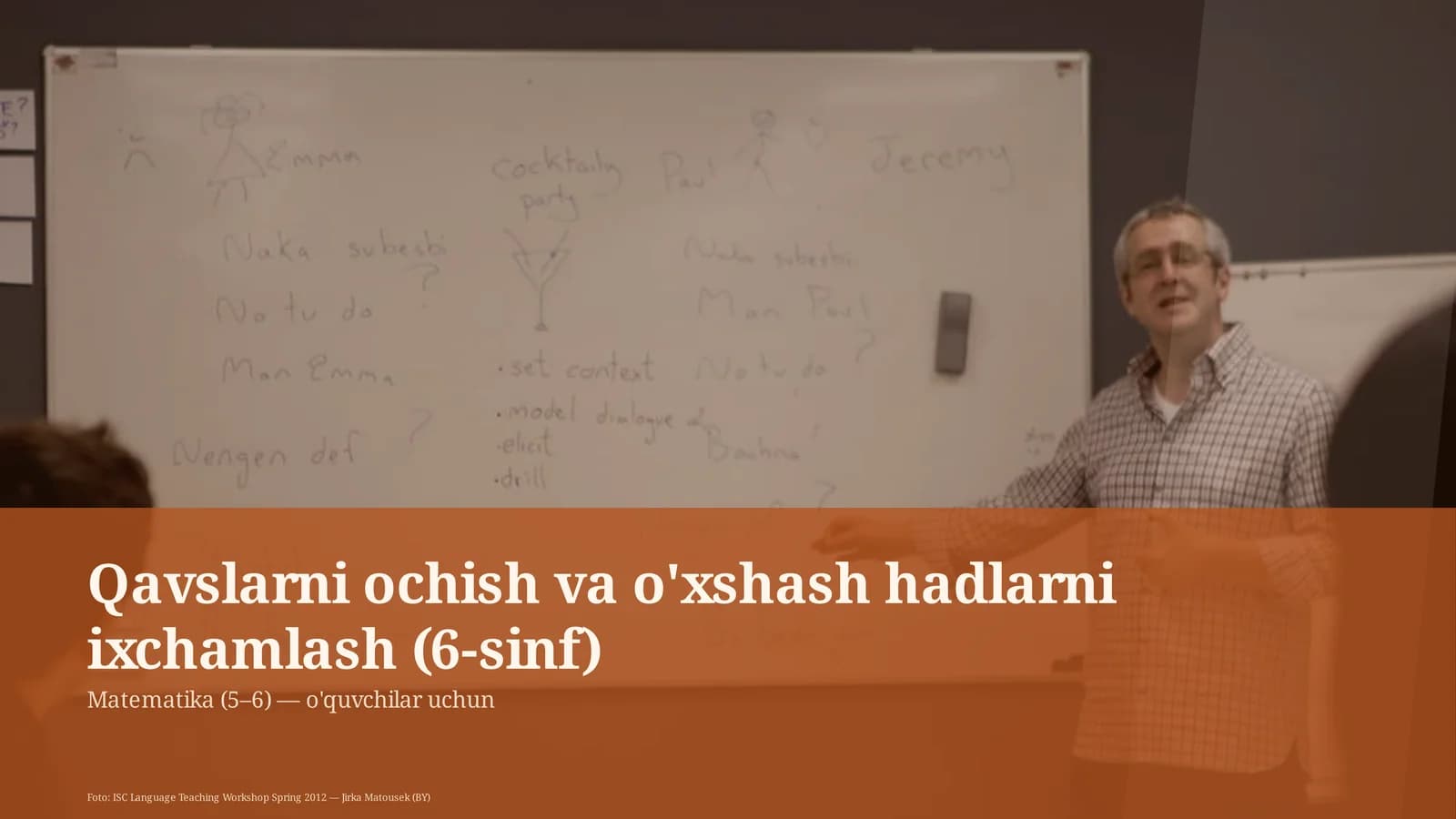 Qavslarni ochish va o'xshash hadlarni ixchamlash (6-sinf)