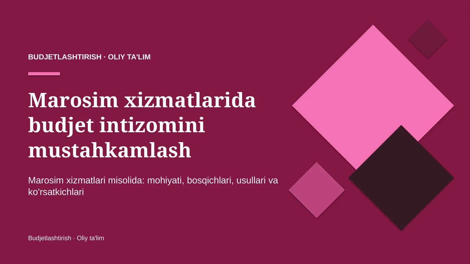 marosim xizmatlarida budjet intizomini mustahkamlash 7695