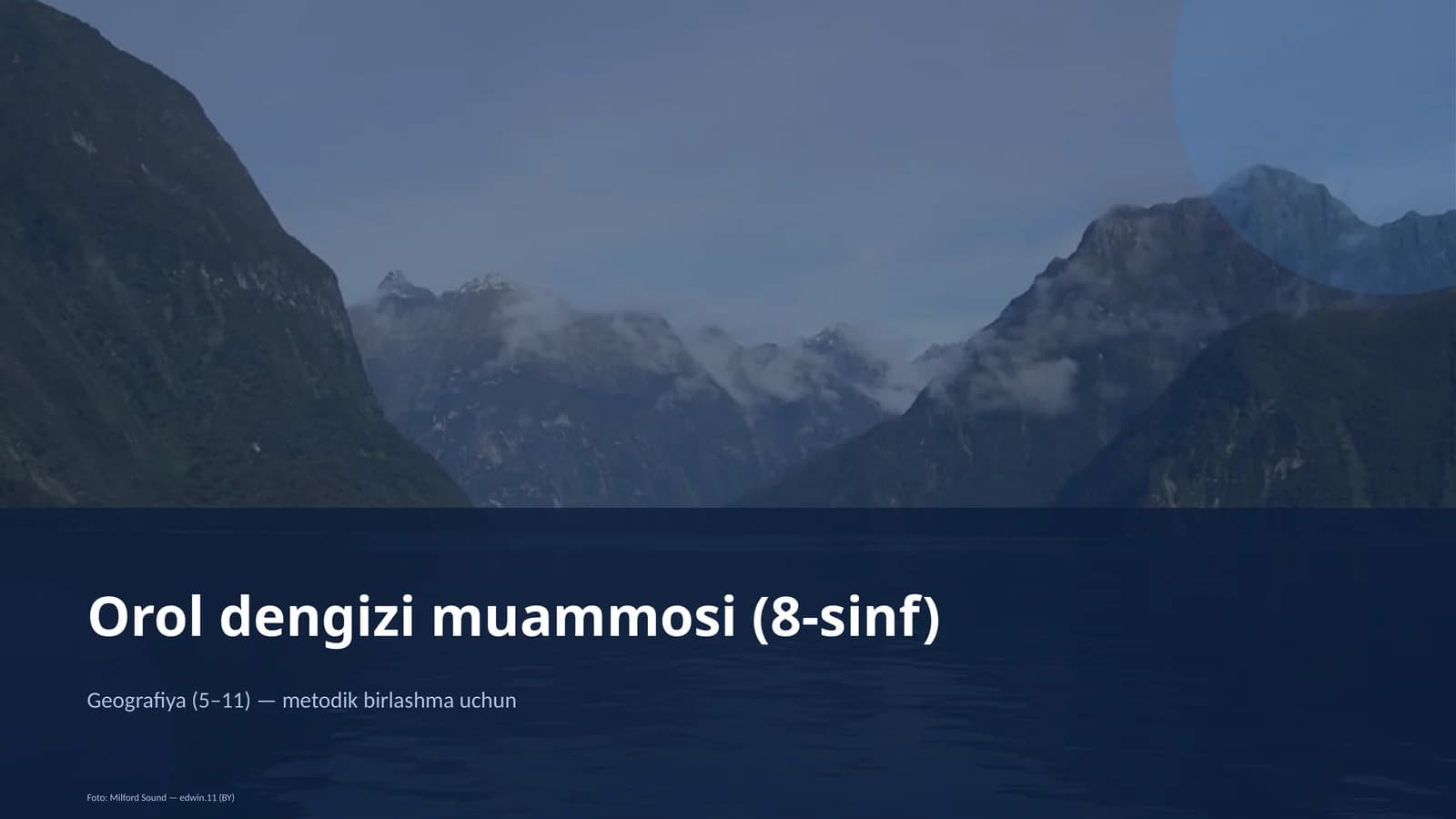 Orol dengizi muammosi (8-sinf)