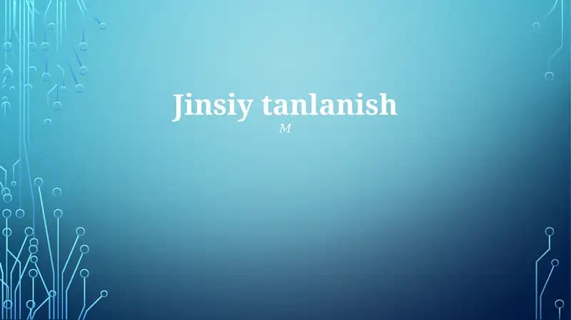 Jinsiy tanlanish