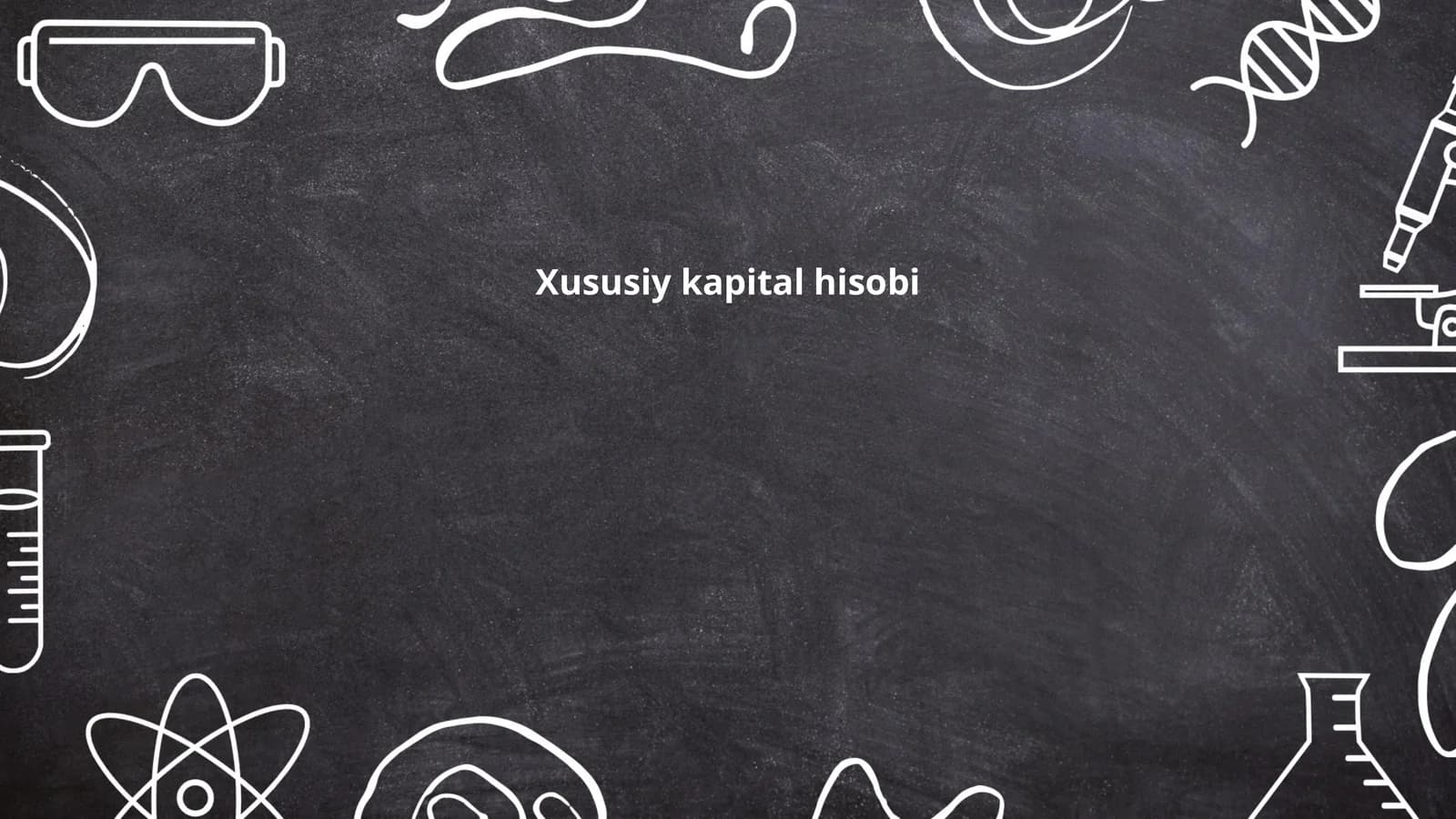 Xususiy kapital hisobi